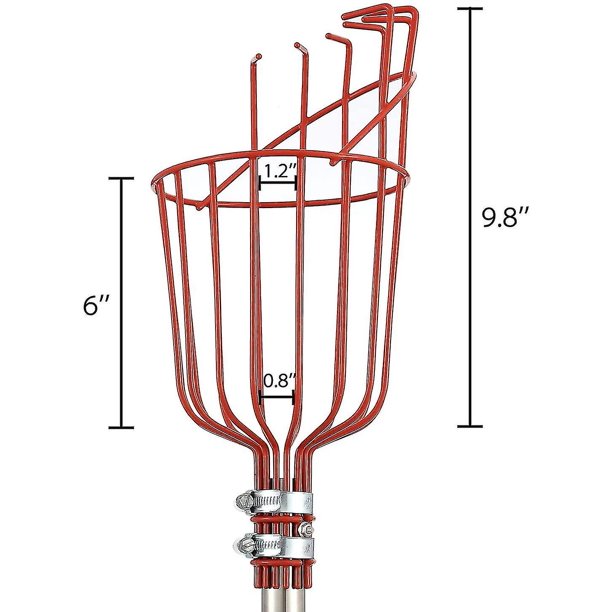 Recolector de frutas ajustable de Metal, herramienta para recoger