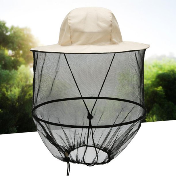 Hombres Mujeres Head Net Mesh Sombrero Midge Bee Keeper Sombreros para  acampar , hoja de camuflaje Soledad Sombrero de malla con red para la  cabeza