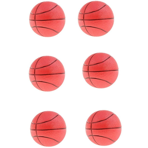 Paquete de 12 mini pelotas de baloncesto antiestrés | Mini pelotas de  baloncesto de 2.5 pulgadas para niños | Decoración de fiesta de baloncesto