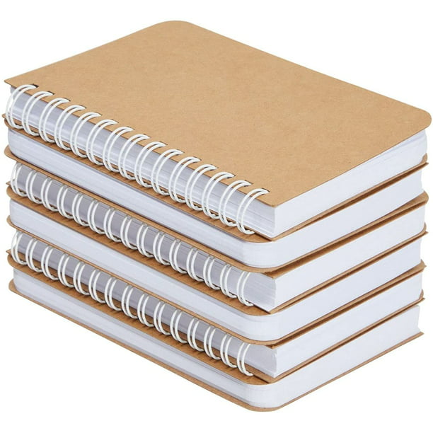 WOLDce Mini cuaderno de 3 anillas, hoja floja, transparente archivador de  hojas sueltas, papelería, diario diario de papelería, suministros de oficina