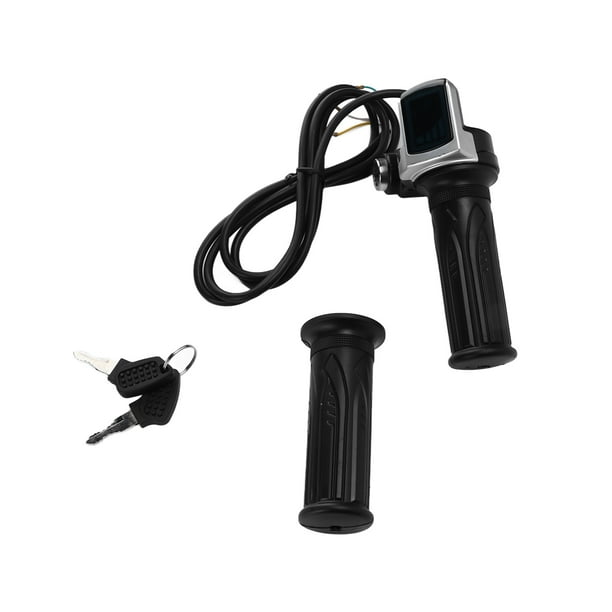 Acelerador 36V,Acelerador Para Motocicleta Electrica,Ebike Acelerador 36V  Medio Giro Acelerador Con Led Indicador De Encendido Cerradura De Llave  Para