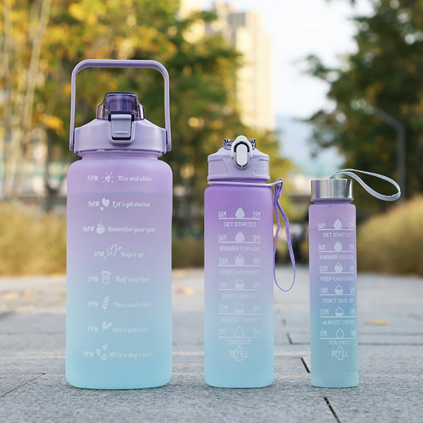 3 uds botellas para beber vasos reutilizables botella de agua fría