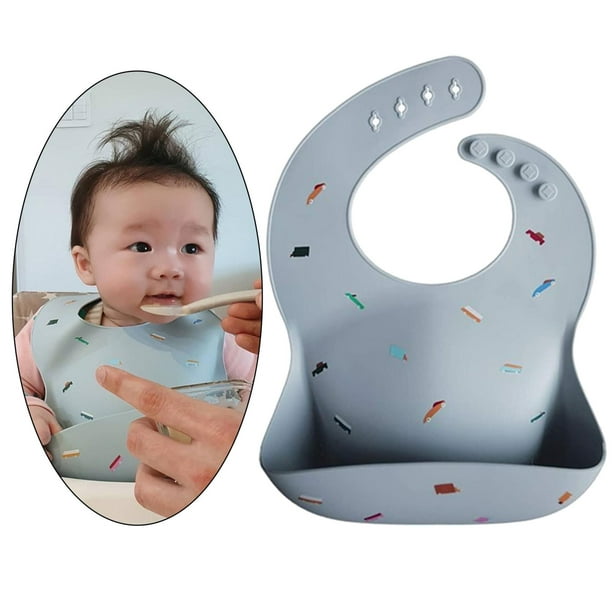 Babero para bebé, tela impermeable, paquete de 2 baberos fáciles, babero  impermeable para bebés y niños pequeños con cierre ajustable Zhivalor  CPB-DE-LYY2304-3