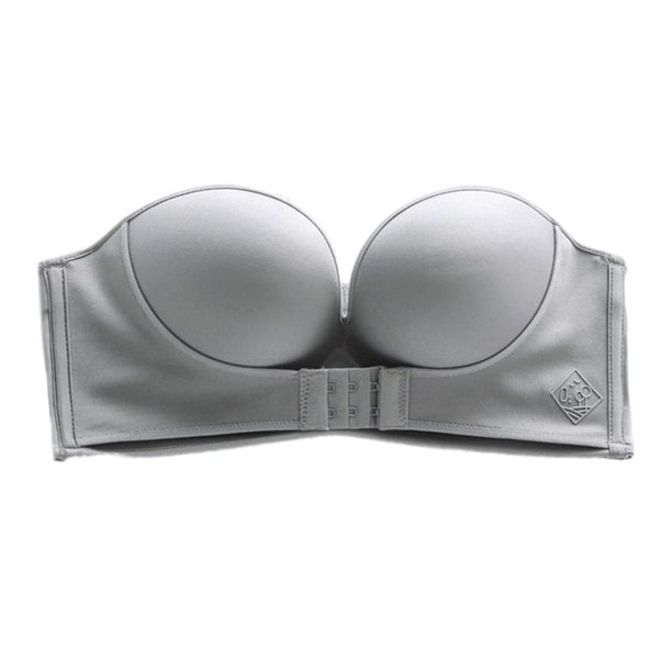 Brasier invisible sin tirantes de moda/silicón  antideslizante/transpirable/cierre delantero/Sexy