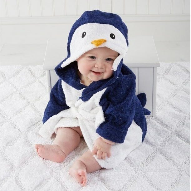 Bata de felpa de tela de rizo para bebé, bata de bebé de 0 a 9 meses con  orejas, capucha | Bata de bebé 100% algodón