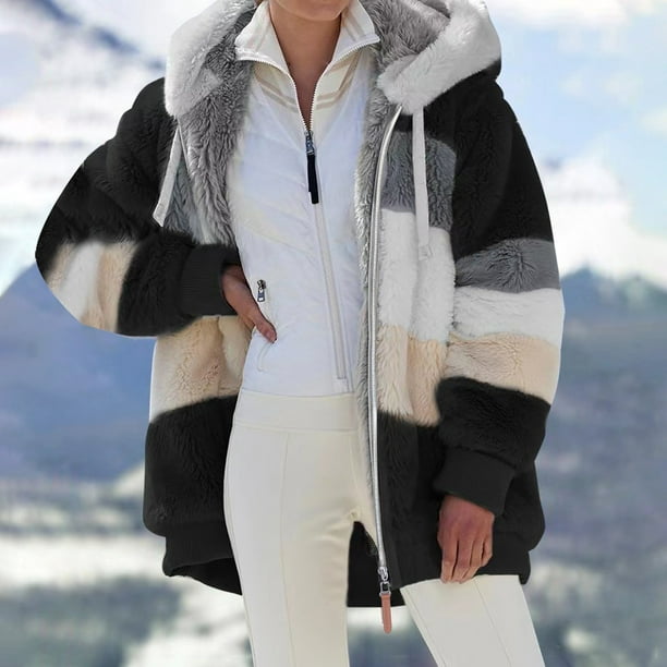 abrigo lana mujer invierno 2023 moderno,botones chaquetas negro