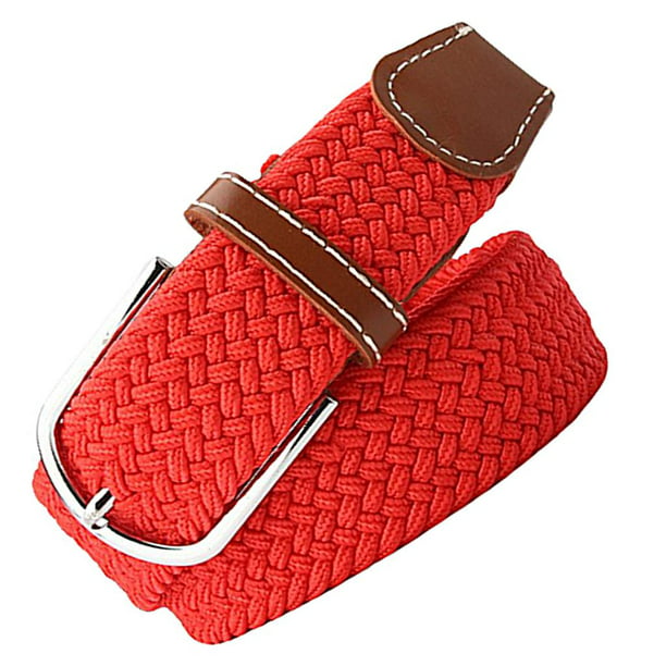 Awlyfm Cinturón elástico de tela para hombre tamaño del cinturón 120-180 cm Cinturón  elástico para hombre Negro Marrón, Negro , 37-40W: : Moda