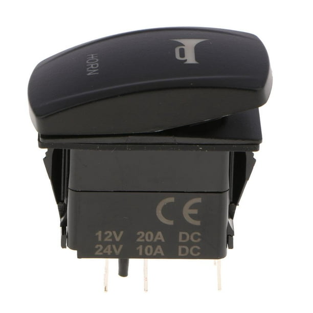 Interruptor de encendido para coche con indicador LED Negro 20 A