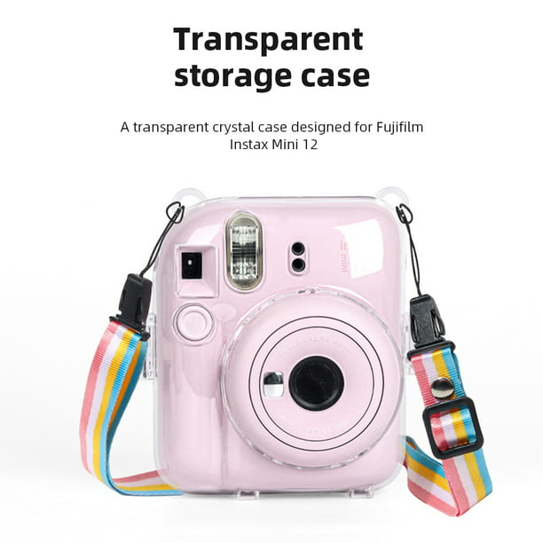 Mini Camera Bag PC Crystal Funda protectora Shell para cámara Instax Mini 12  Likrtyny