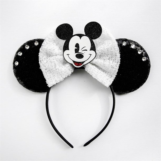 Disney Mickey Minnie oreja diadema Winnie the Pooh niñas mujeres  lentejuelas arco orejas disfraz Cosplay adultos niños Halloween diadema  regalo Gao Jinjia LED