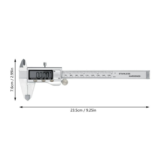 Calibrador Digital, Herramienta De Medición Electrónica De Acero Inoxidable  Duradero, Métrico, 6 Pul Baoblaze calibrador digital mitutoyo