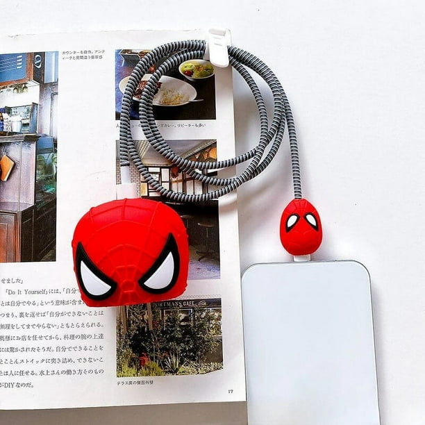 Funda Protectora Cargador iPhone 18/20W (2 piezas) - Spiderman
