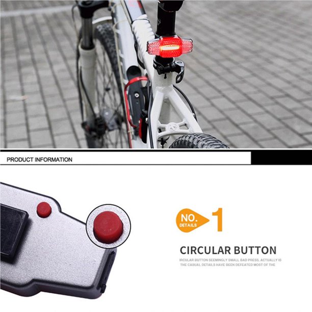 Luz Led Recargable USB para bicicleta. Modelo: Circular.