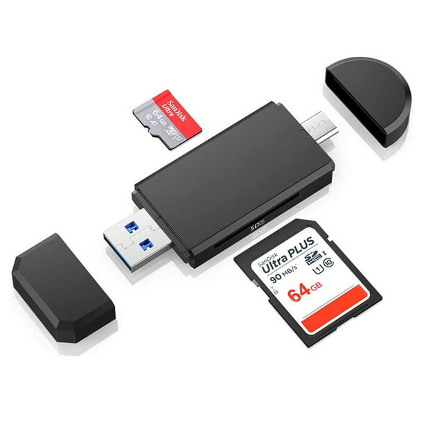 3.0 USB Tipo C lector de tarjetas, SD / Micro SD lector de