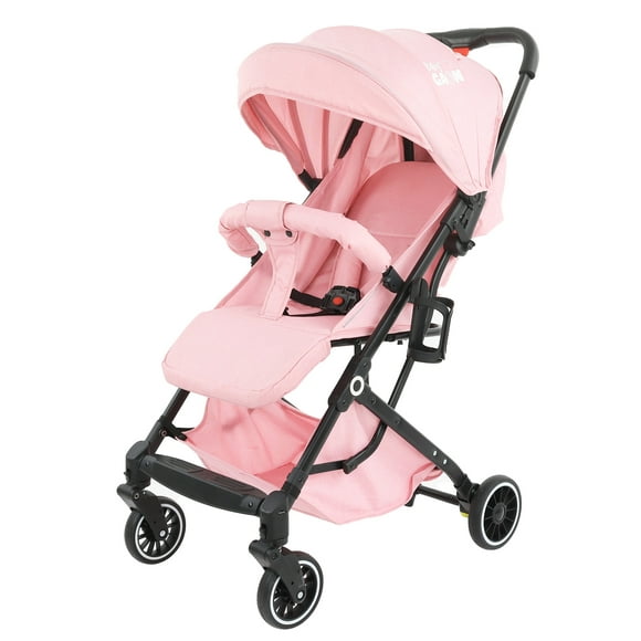 carriola de bastón para bebé portátil plegable reclinable rosa gaon baby gnbsr02