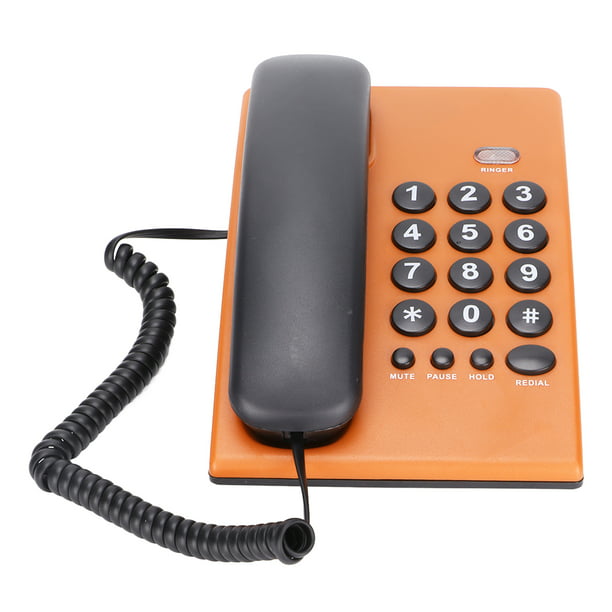 Teléfono con cable, teléfono fijo doméstico KXT504 Teléfono con cable  multifuncional Teléfono fijo con cable Altamente versátil