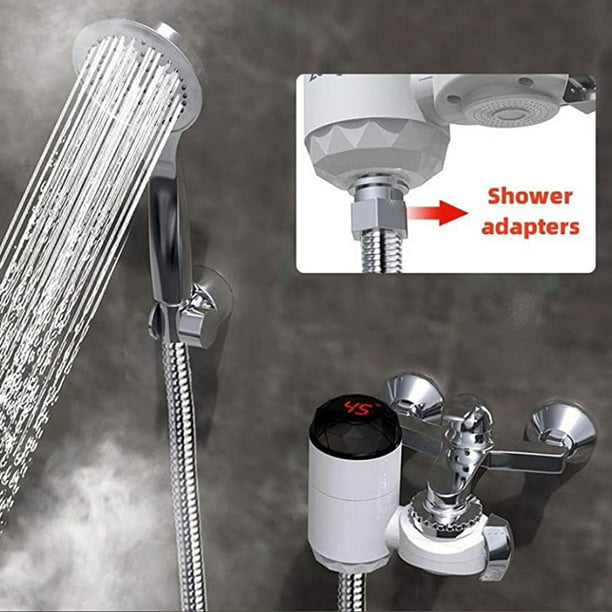 Grifo de agua caliente eléctrico instantáneo, 220 V, calentador de agua  eléctrico, indicador de temperatura LED para cocina y baño, proporcionar  agua