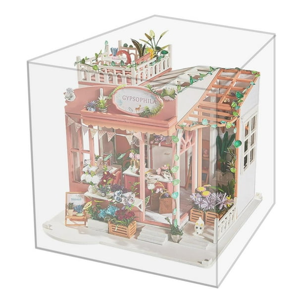 1:12 Casa de en Miniatura para , Niñas, Manualidades para Regalos de  Cumpleaños de Navidad perfke Casa de muñecas en miniatura