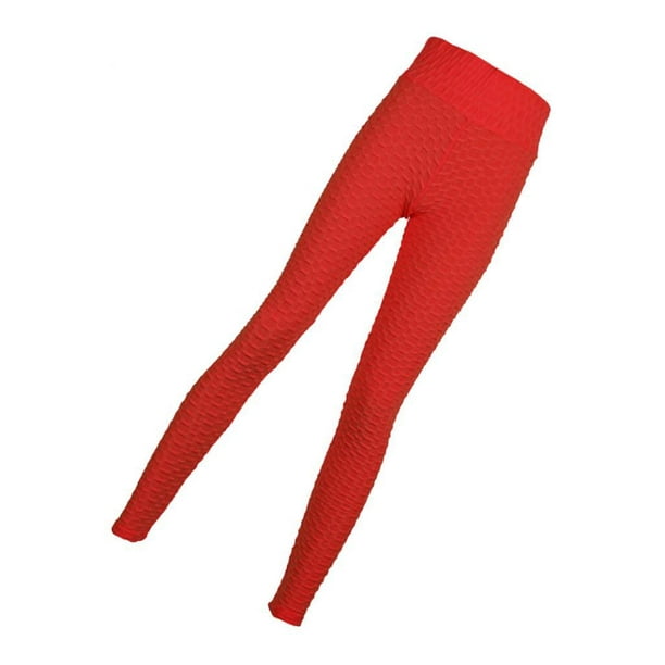 Mallas elásticas para mujer, para yoga, gimnasio, pantalones de compresión  para miento de glúteos Rojo Zulema Pantalones de yoga para mujeres