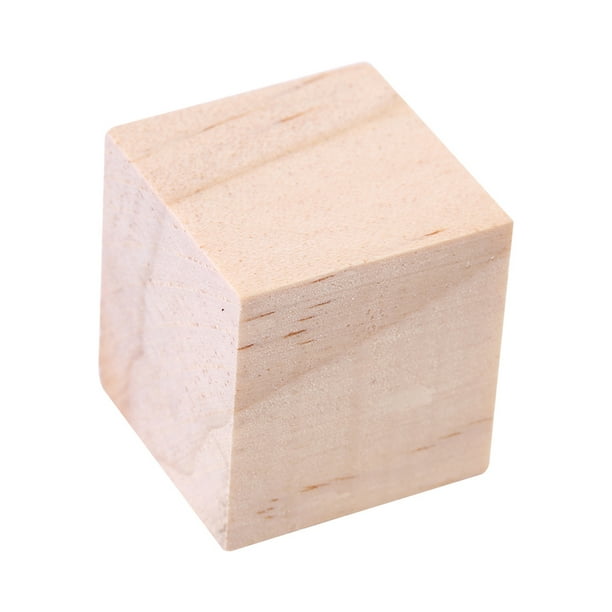 25g Cubos de madera (paquete de 50) 2 x 2 x 2 cm (0,78 x 0,78 x 0,78  pulgadas) cubos de madera bloques de madera de pino sin terminar YONGSHENG  8390613360960