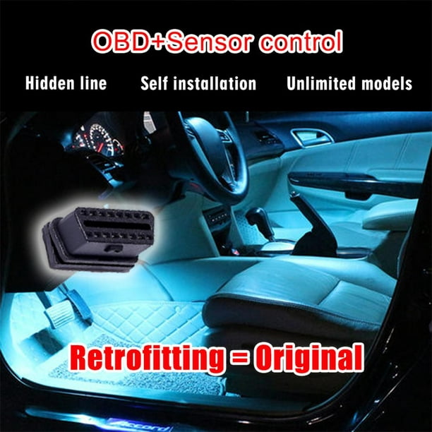 Luces LED Para El Interior Del Coche Sensor Inteligente Apto Para Coches  Iluminación El Sunnimix Luces interiores del coche