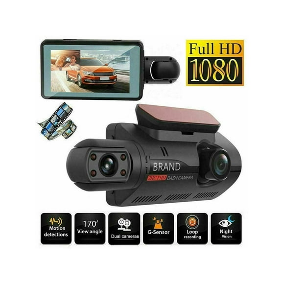 car duallens dvr driving recorder dash cam video recorder night vision g sensor 1080p front builtin camera car electronics