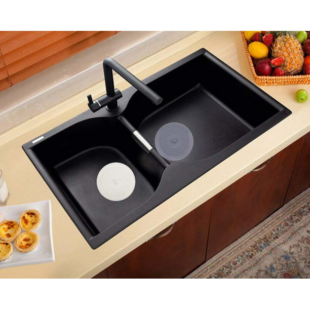  Tapón universal para tina, tapón de silicona para drenaje de  bañera, tapón de bañera para cocina y baño (blanco) (blanco, 2) : Hogar y  Cocina