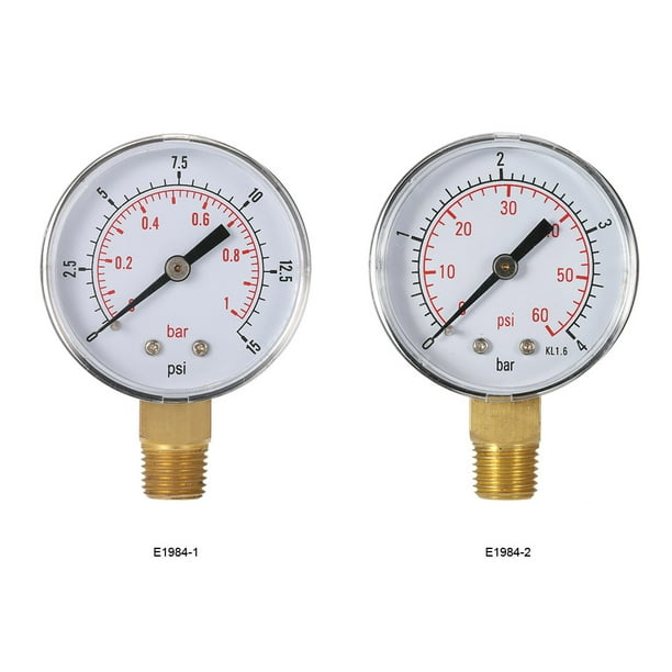 Manómetro de presión de agua de 0/15 PSI, TS-50-15psi, 0/1 Bar