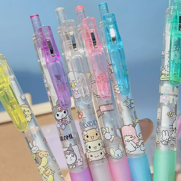 20 piezas-bolígrafos de tinta de Gel de colores, bolis japoneses