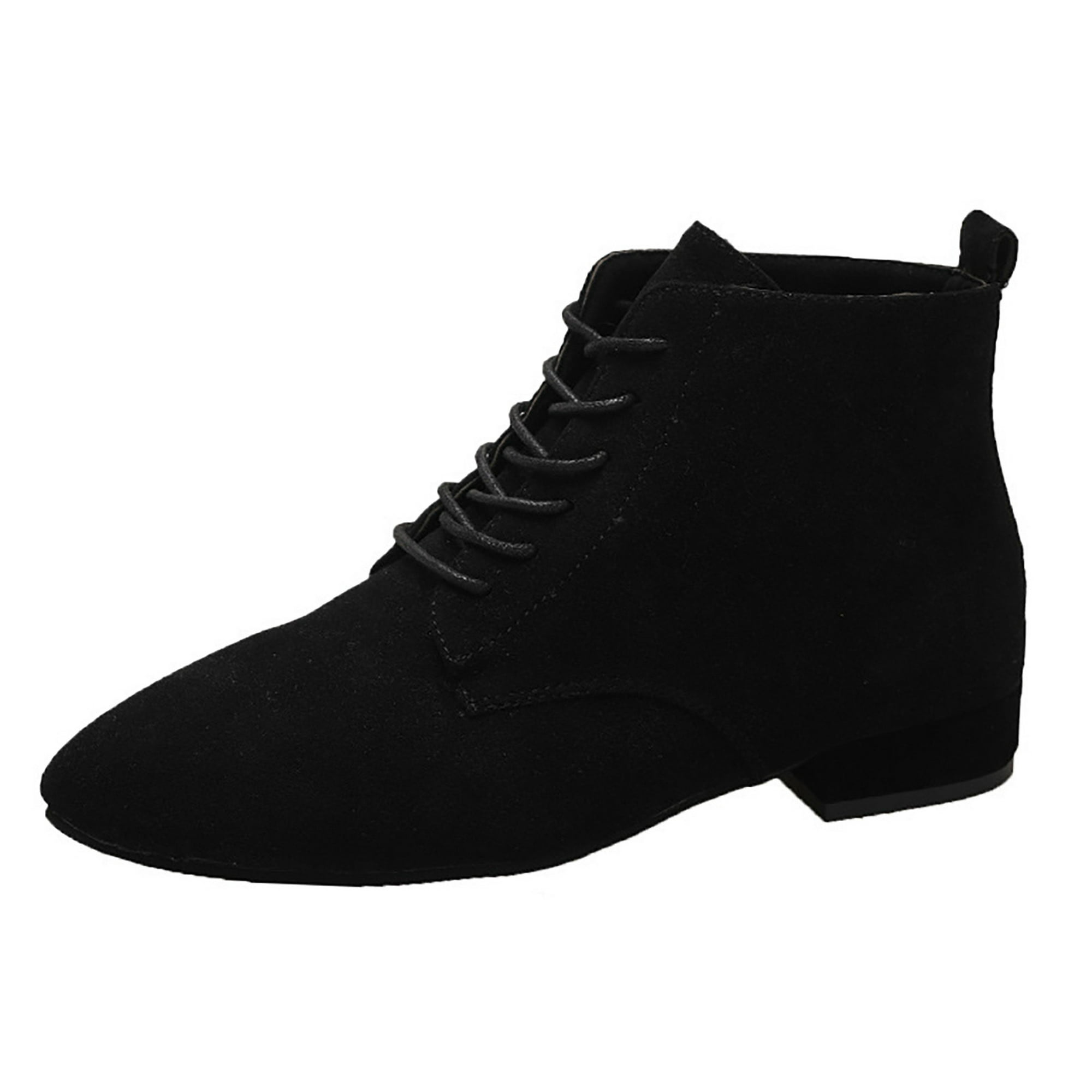 Zapatos de vestir para hombre, talla 13, moda de verano y otoño, zapatos de  cuero con punta puntiaguda, tacón bajo, con cordones, color negro sólido