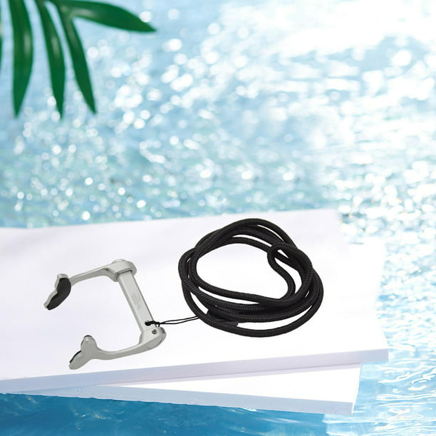 Pinza de natación para antideslizante con cuerda antipérdida para equipos  deportivos adultos Snorkel Macarena Clip de nariz de buceo
