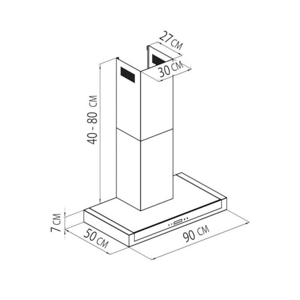 Campana De Cocina De 90 Cm Tecnolam