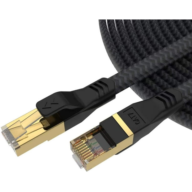 Cable Ethernet Cat6 de 10 pies, cable de red LAN Gigabit RJ45, cable de  conexión de alta velocidad, 10 pies, para Xbox, PS4, PS3, módem, enrutador