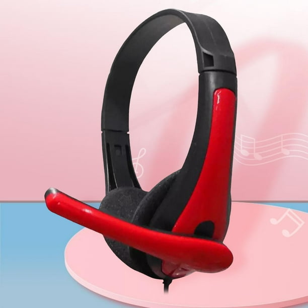 Compre Auriculares de 3,5 mm de Auriculares Con Cable de 3 Metros de Largo  - Rojo en China