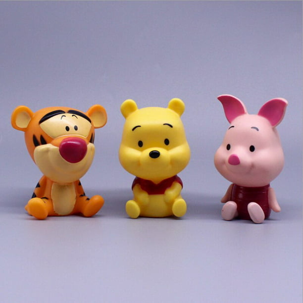  Disney Winnie the Pooh dibujos animados figuras de acción para niños pastel Topper juguetes decoraci zhangyuxiang LED
