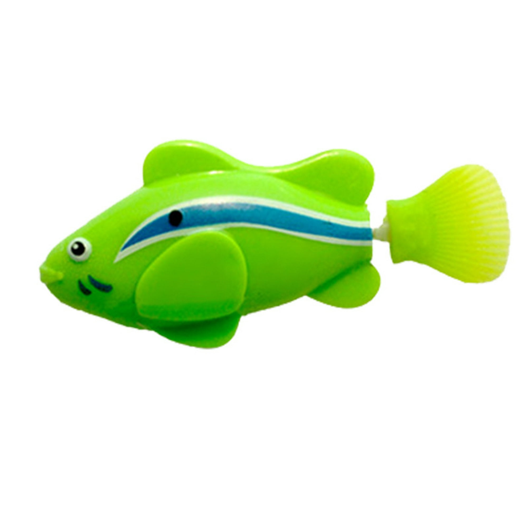  Peces de natación  3 piezas de peces de juguete interactivos,  mini pez de natación realista, juguete activado para nadar en el agua con  luz LED para estimular los instintos de