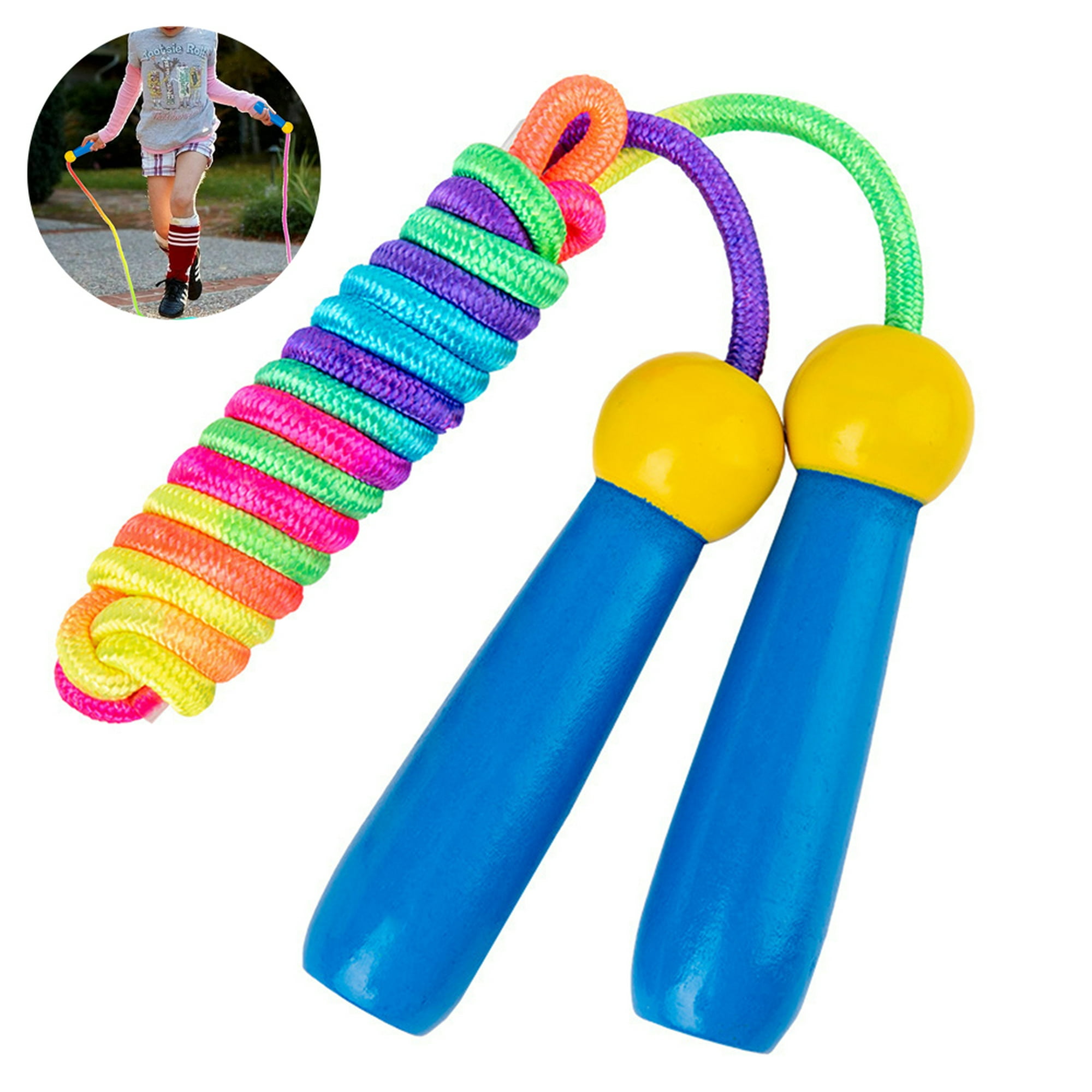 2 cuerdas de saltar para niños, cuerda de saltar deportiva, ajustable, para  niños, niñas, entrenamiento, ejercicio y desarrollo óseo : :  Deportes y aire libre