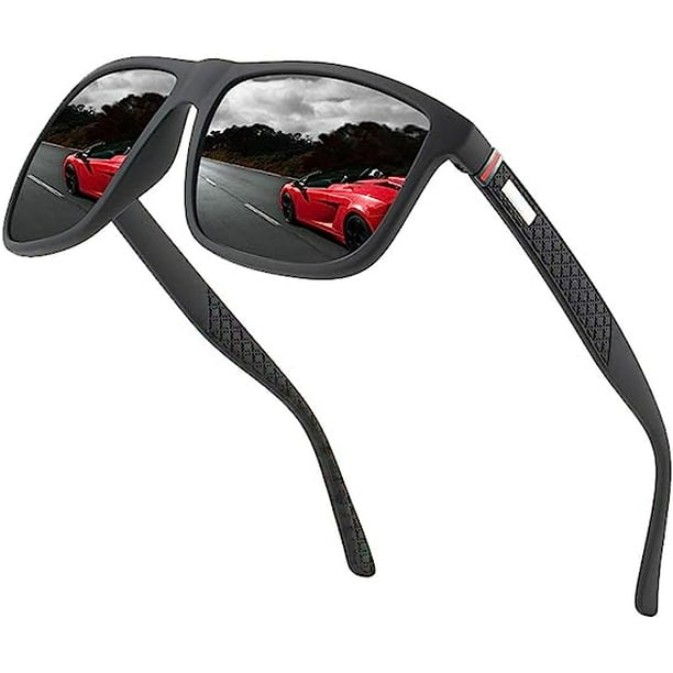 1 gafas de sol polarizadas para hombres/mujeres; Marco ligero  vintage/clásico/elegante; lentes piloto HD; Golf/conducción/pesca/viajes  Rojo Verde