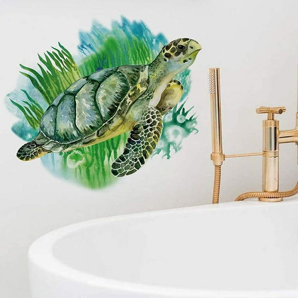 Pegatinas 3D de gatos para el baño, calcomanía de pared de Animal  encantador, decoración del hogar