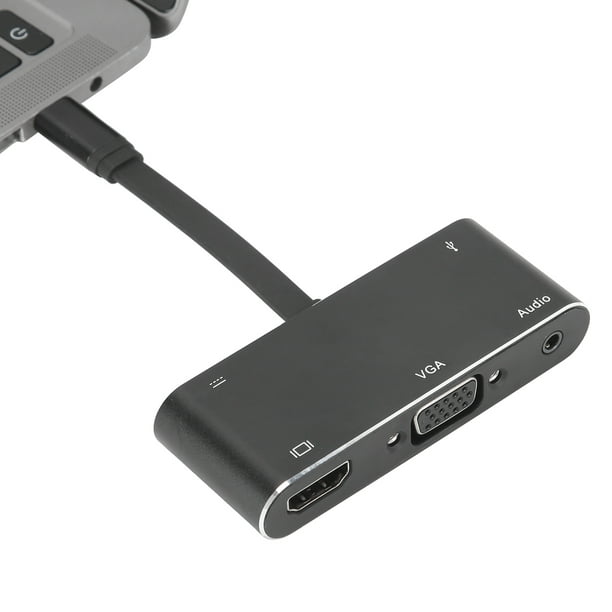 Adaptador Convertidor Tipo C a HDMI USB 3.0 VGA Audio Tipo C 5 en 1