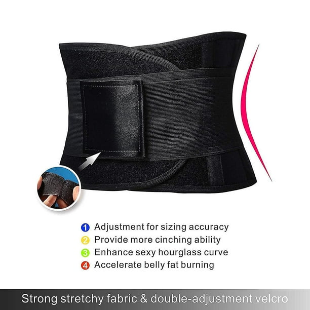 Cinturón de entrenamiento de cintura para mujer, control de abdomen,  cintura de entrenamiento, faja de sudor, faja deportiva, banda delgada para  el