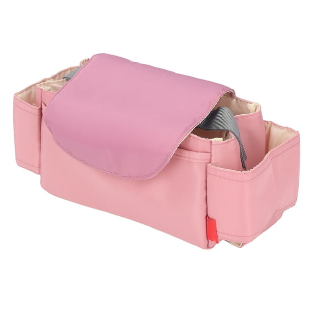 Bolsa impermeable para cochecito de bebé, con gran capacidad, organizador  de pañales, para cochecito, cuna, pared (rosa)