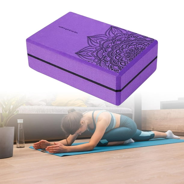 Sol Living Bloque de yoga de ladrillo de corcho para estiramiento, pilates,  meditación y ejercicio, accesorios de yoga antideslizantes sin olor, 4 x 6