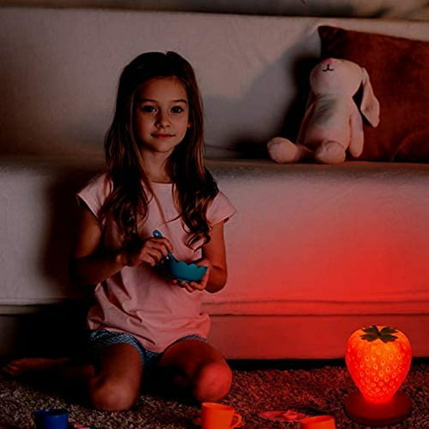 Luz nocturna LED para niños, lámpara de noche de ratán de oveja, luz  nocturna LED de 110cm USB/interruptor para dormitorio, habitación de bebé