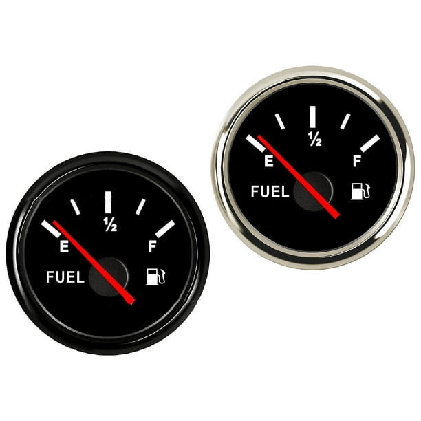 Medidor de nivel de combustible Universal para coche y motocicleta, 2 ,  52mm, 12V, LED electrónico, ultradelgado, medidor de bencina automático -  AliExpress