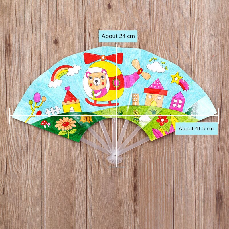 How to make a cute little fan with drawing paper? - DIY ART PINS