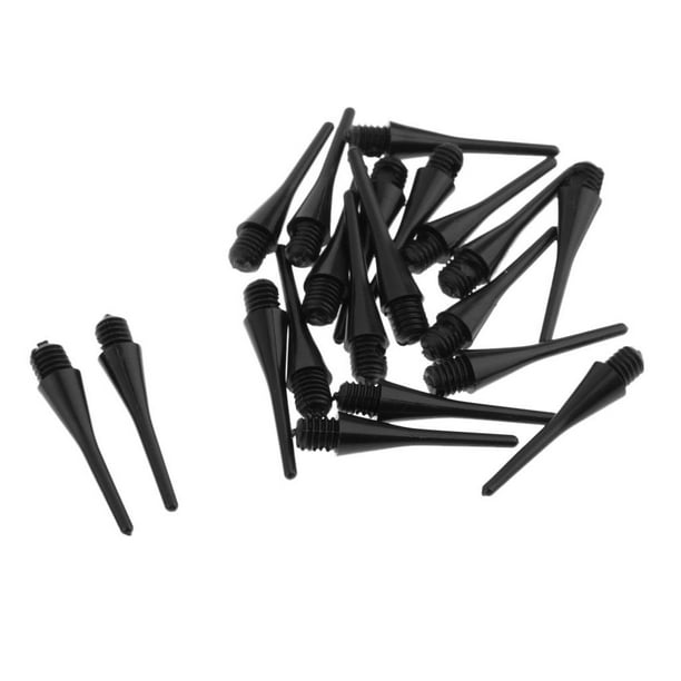 100 puntas de dardo, punta suave, puntos de dardos de plástico, puntas  suaves de aguja, accesorio de dardos para dardos electrónicos (negro)