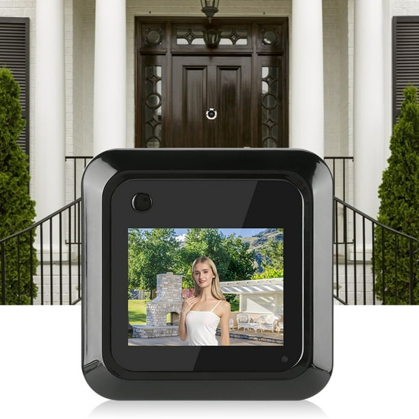 Mirilla de puerta, visor de puerta inteligente de 2,4 pulgadas, cámara de  puerta, visor de puerta, estética elegante Jadeshay A