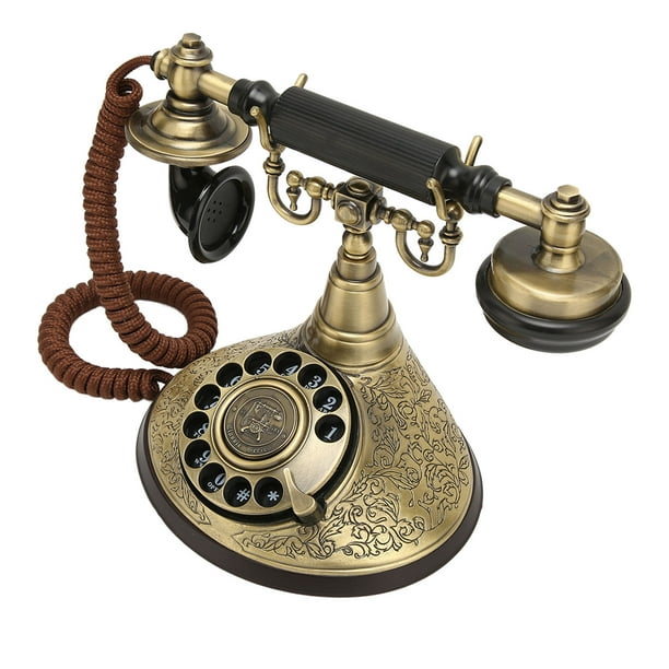Teléfono de escritorio de teléfono retro antiguo de estilo europeo Teléfono  de línea fija de diseño antiguo Teléfono decorativo Teléfono antiguo (Old