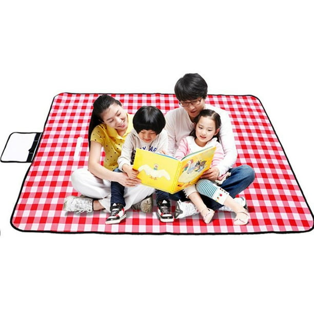 Manta de picnic al aire libre, manta portátil para acampar, mantas y mantas  (color S1, tapete de picnic blanco, tamaño: 59.1 x 59.1 in)
